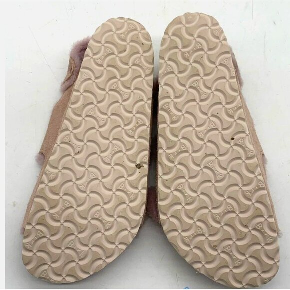 Birkenstock Milano Shearling Light Rose Pink Suede Slingback Sandal 41 L10 Reg - Picture 15 of 15